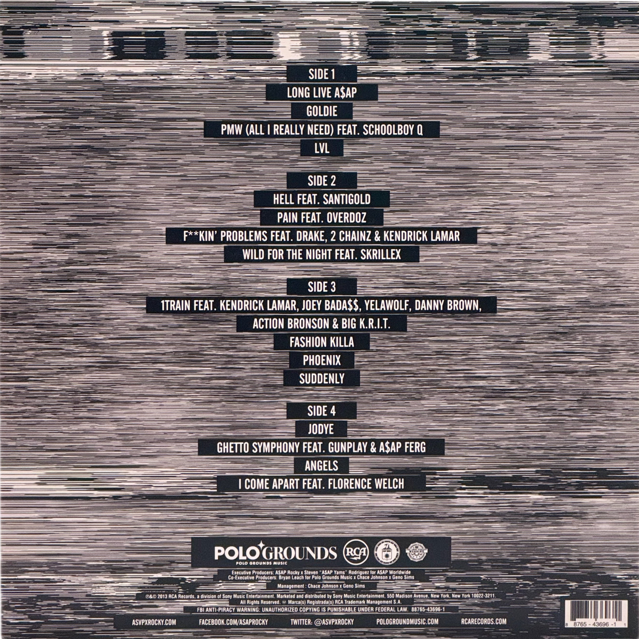 A$AP Rocky — Long.Live.A$AP 2LP Vinyl