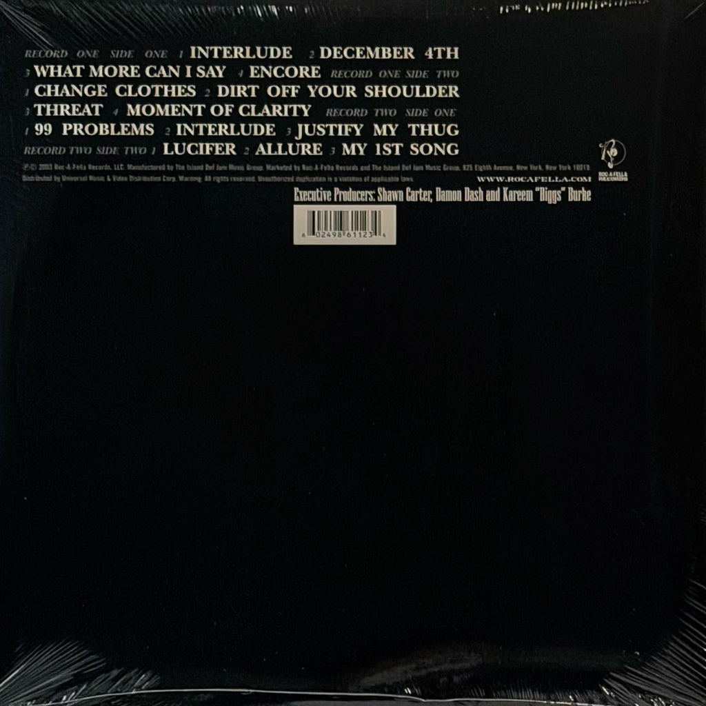 JAY-Z — The Black Album 2LP Vinyl