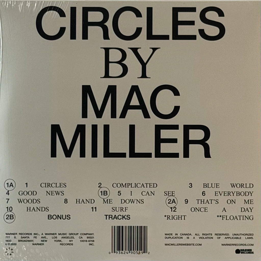 Mac Miller — Circles 2LP Vinyl