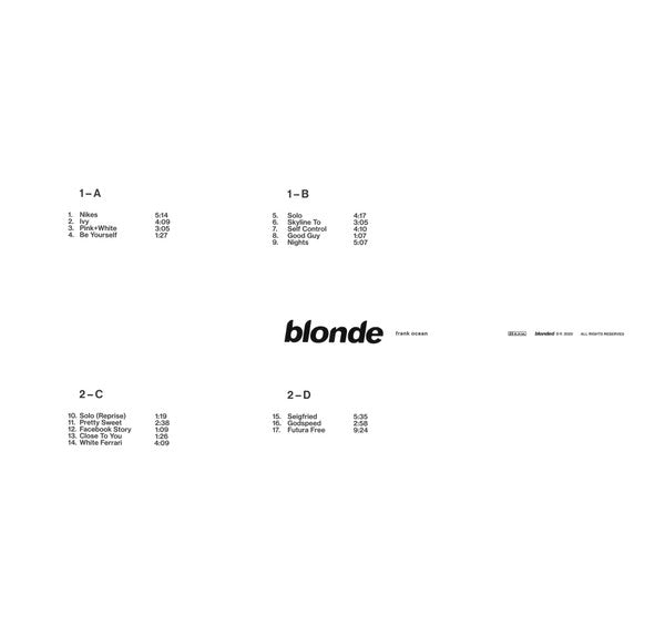 Frank Ocean — Blonde 2LP